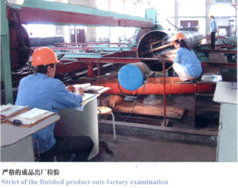 严格的成品出厂检验-螺旋钢管制造主要工艺流程及特点