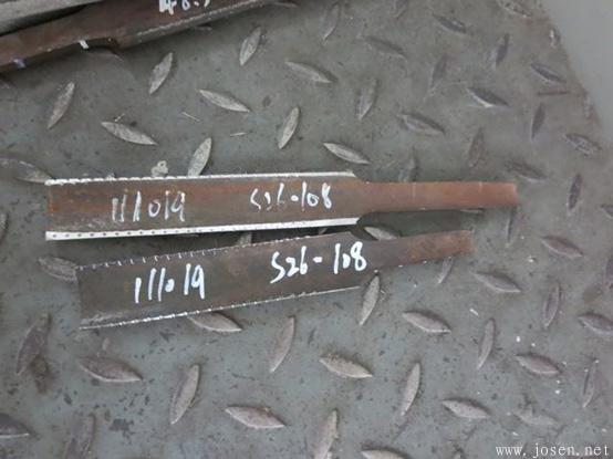 拉伸试验后的试样